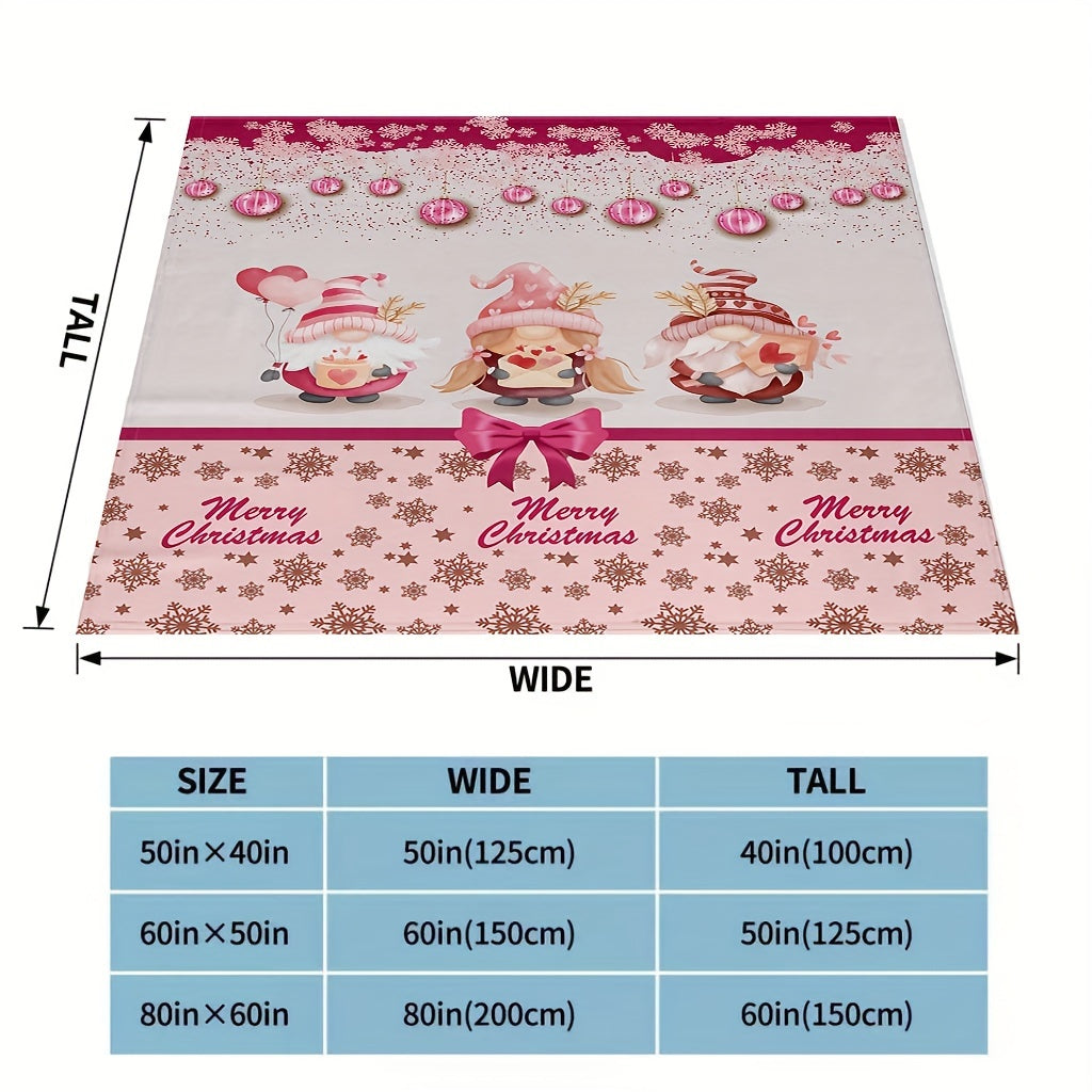1pcs Red Pink Buffalo Plaid Christmas Throw Blanket, Fuzzy Fluffy Soft Cozy Blanket, Fleece Flannel Plush Microfiber Blanket For Couch Bed Sofa